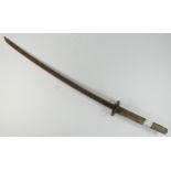 WW11 Japanese Army Katana, metal tsuba, blade 57cm.