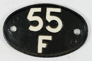 A Shed plate, 55F, Manningham (Bradford).