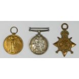 WWI trio, 1914-15 Star, Victory and War, awarded to 64409 Dvr J.W. Bell, R.F.A.-R.A.