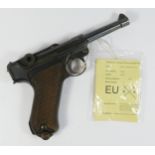 DWM, Germany, a 1915 9mm (Para) semi-automatic pistol, Model P08 Luger, serial no. 6252, with 4in.