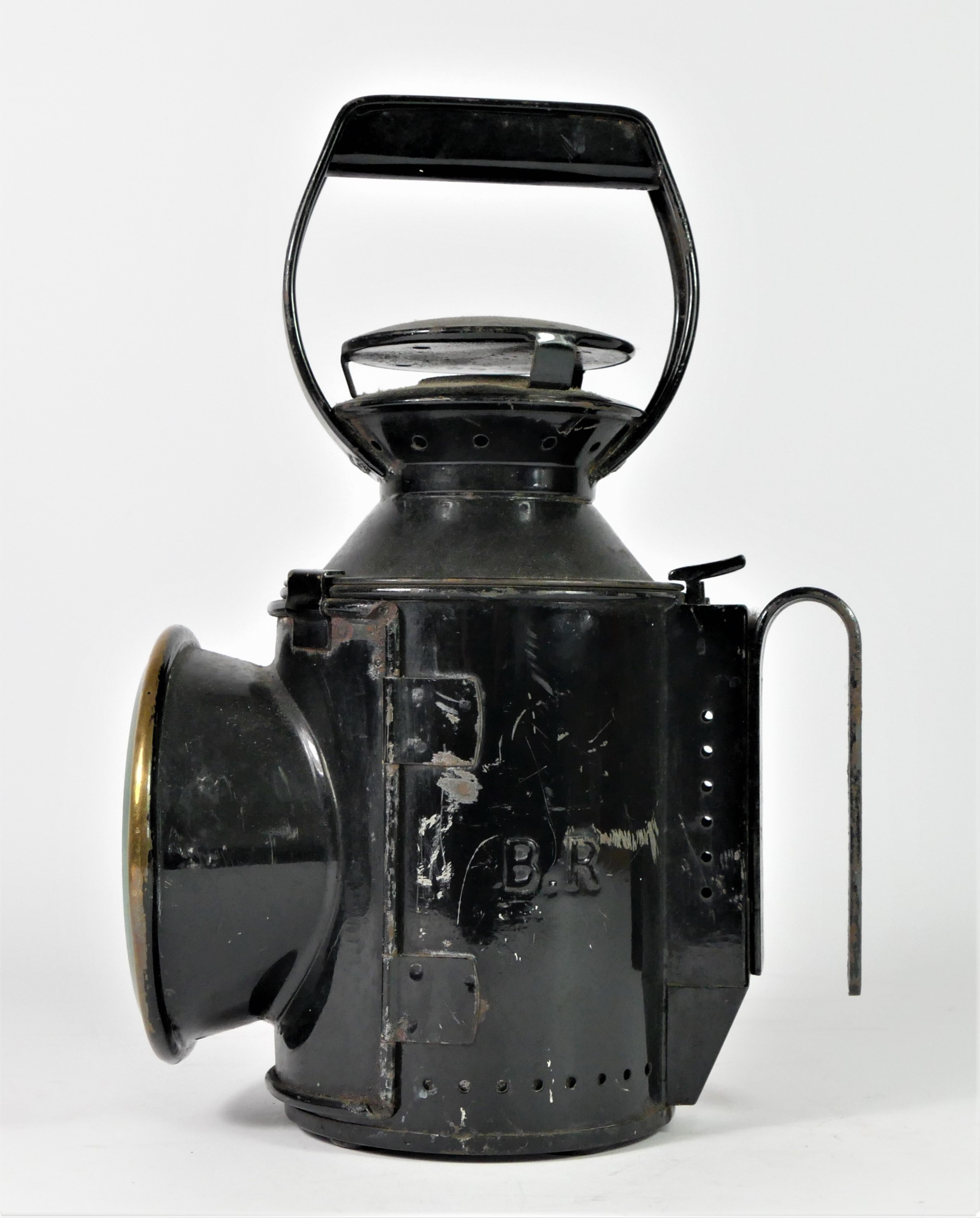 A B.R three aspect hand lamp, complete with burner, 30cm tall - Image 4 of 7