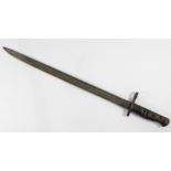 A WWI Remington US Army bayonet, dated 1917, 43cm blade