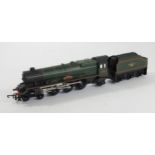 A Tri-Ang OO gauge, loco with tender, 46201 'Princess Elizabeth' in BR livery, together with three