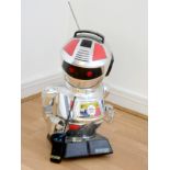 Scooter 2000, chrome, remote controlled robot, with remote, 5mm tall