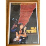 A film poster 'Pulp Fiction' Miramax Films 1994, framed. 100cm x 63cm.