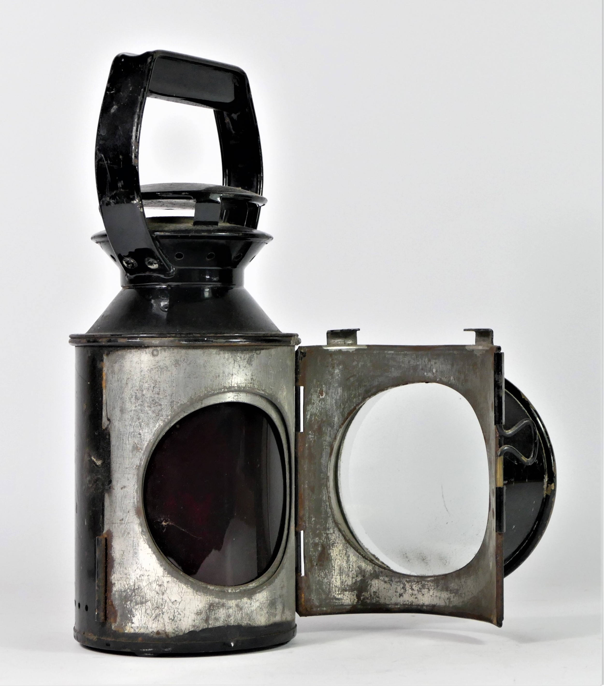 A B.R three aspect hand lamp, complete with burner, 30cm tall - Image 2 of 7