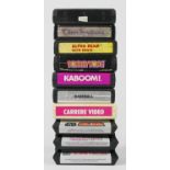 Ten Atari cartridges, to include Star Wars The Empire Strikes Back, Star Wars Return Of The Jedi
