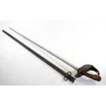 Early 20th century 08 pattern cavalry sword, the blade with Enfield mark and Ordnance arrow with