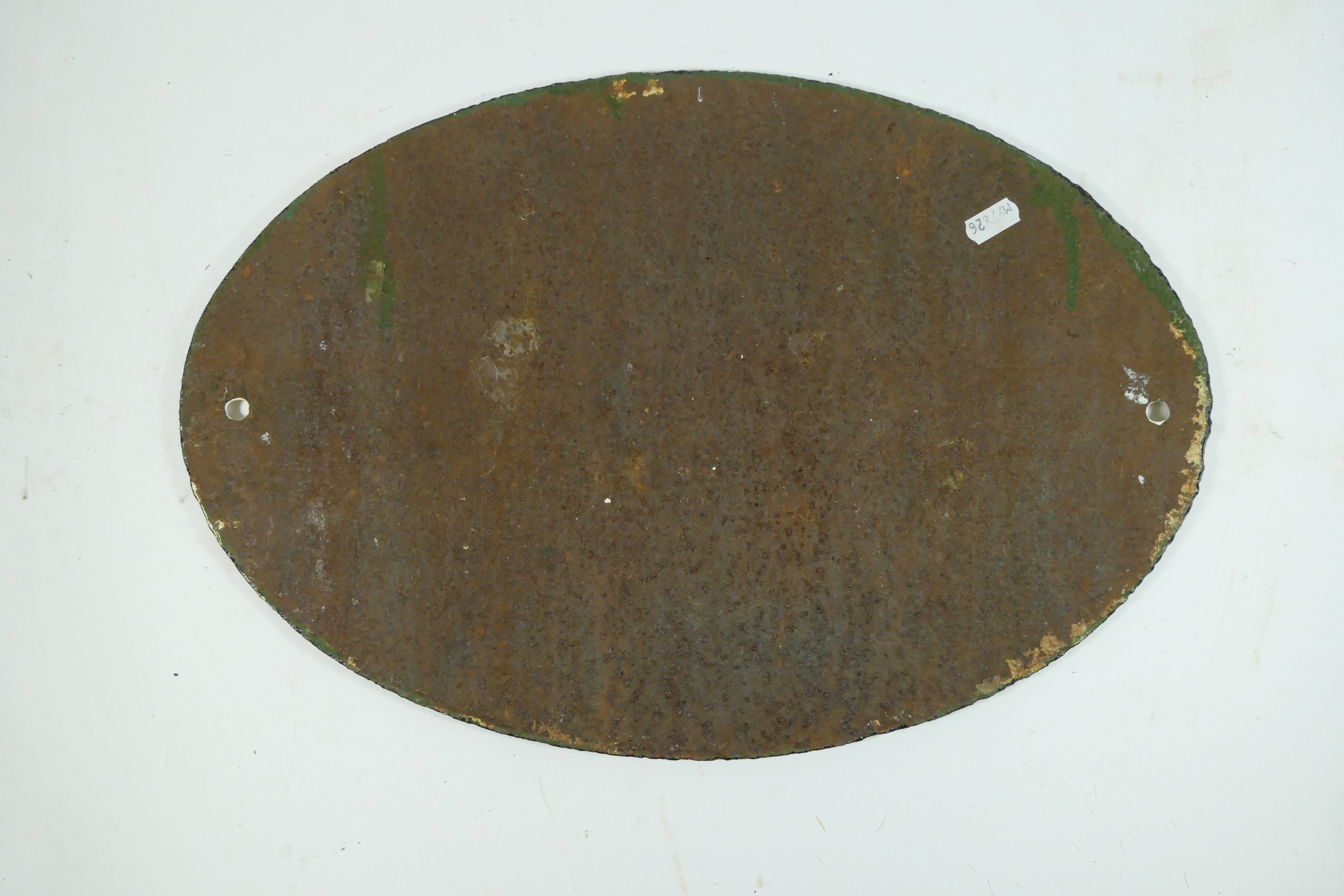 Oval cast iron railway bridge plate, LNWR 56, 46 x 31cm. - Image 2 of 2