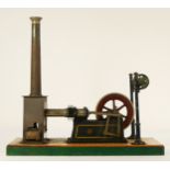 Georges Carette et Cie, a twin cylinder horizontal live steam steam engine, model 694/2, c.1911,