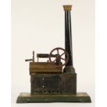 Gebruder Bing, a horizontal live steam stationary engine, pre 1912 embossed and entwined GBN