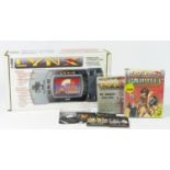 An Atari Lynx handheld console (PAG-0401), original box with manuals, AC adaptor, boxed, together