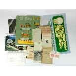 Sundry items including ten luggage/wagon labels, three pre-1950 railway booklets, Snowden Mountain