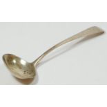 A George III silver Old English pattern gravy ladle, London 1819, 60gm