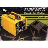 A "Sureweld" electrical arc welder 240 volt (boxed).