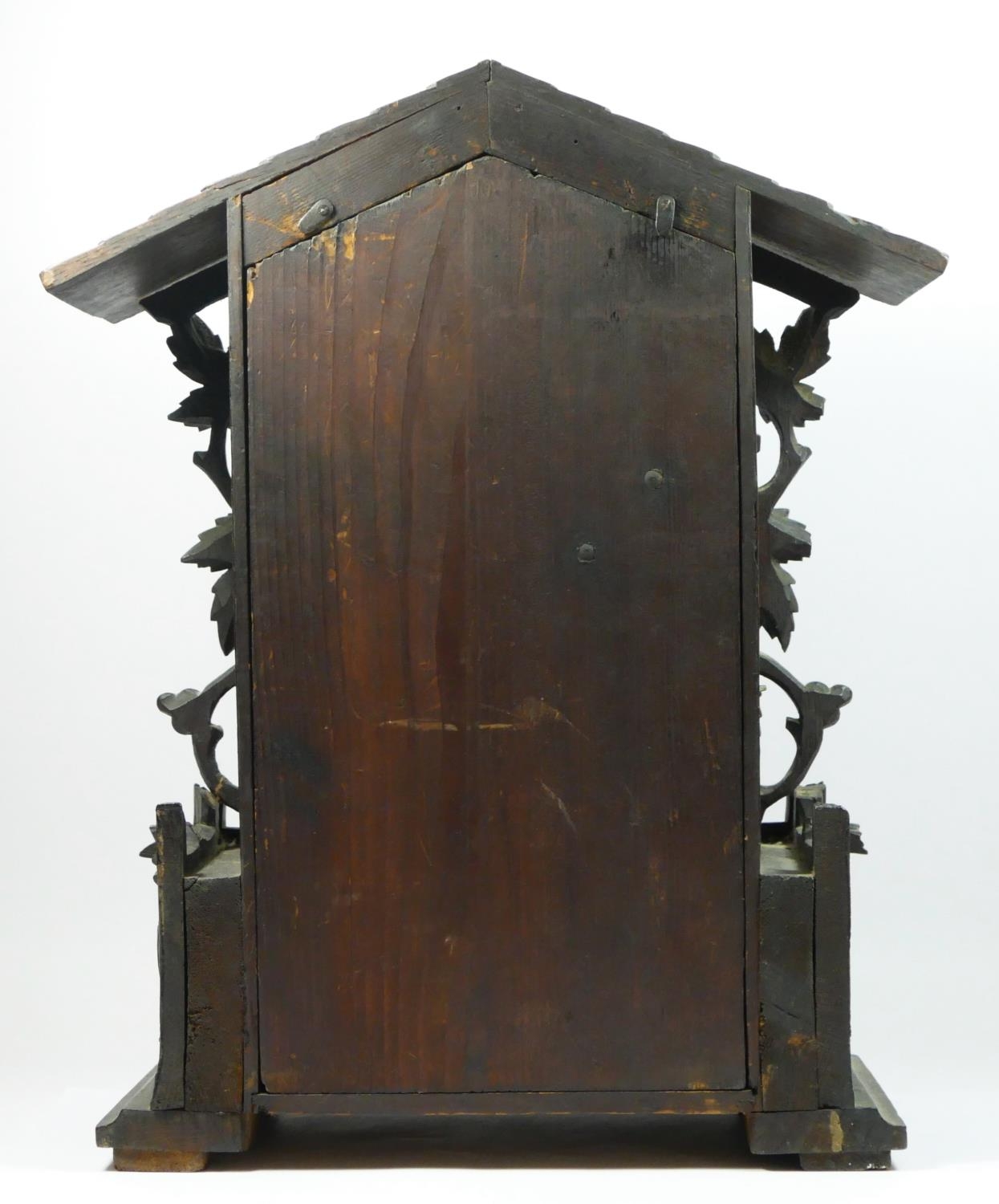 A late 19th/early 20th century Black Forest bracket cuckoo clock, the circular dial bearing roman - Image 3 of 5