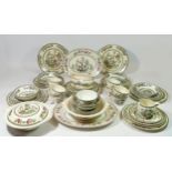 A 58 piece dinner service by Johnson Brothers England 'Indian Tree' comprising of six dinner plates,