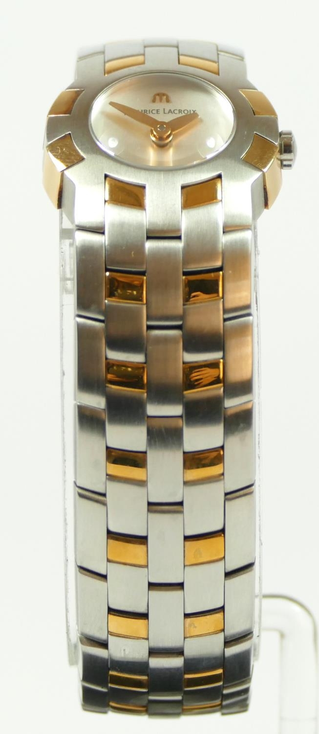 Maurice Lacroix, a stainless steel and gilt metal quartz wristwatch, ref AF37983, 23mm - Bild 2 aus 4