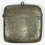 A silver large vesta case, Birmingham 1911, 41gm