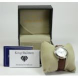 Krug-Baumen Principle, a stainless steel multi-dial date quartz gentleman's wristwatch, model no