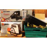A Black & Decker circular saw - BD28, 52mm (boxed), together with a Parkside multi saw PFS710, a