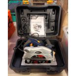 A Macallister laser circular saw, R07W24, cased with instructions.