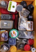 A large collection of loose nuts, bolts, screws, washers, nails, studs etc (4).