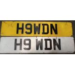 Registration number H9 WDN (HOWDEN), on retention, buyer to pay for the transfer.