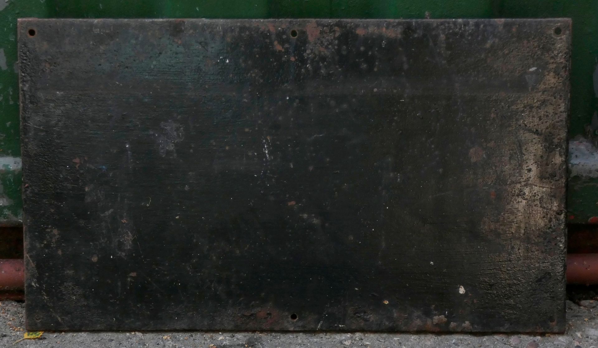 A cast iron single sided sign, Sprinkler Stop Valve No.8 Inside, Matter & Platt, Manchester, 57cm - Image 3 of 3