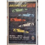 A Racing Car Show advertising poster, 76 x 51cm.