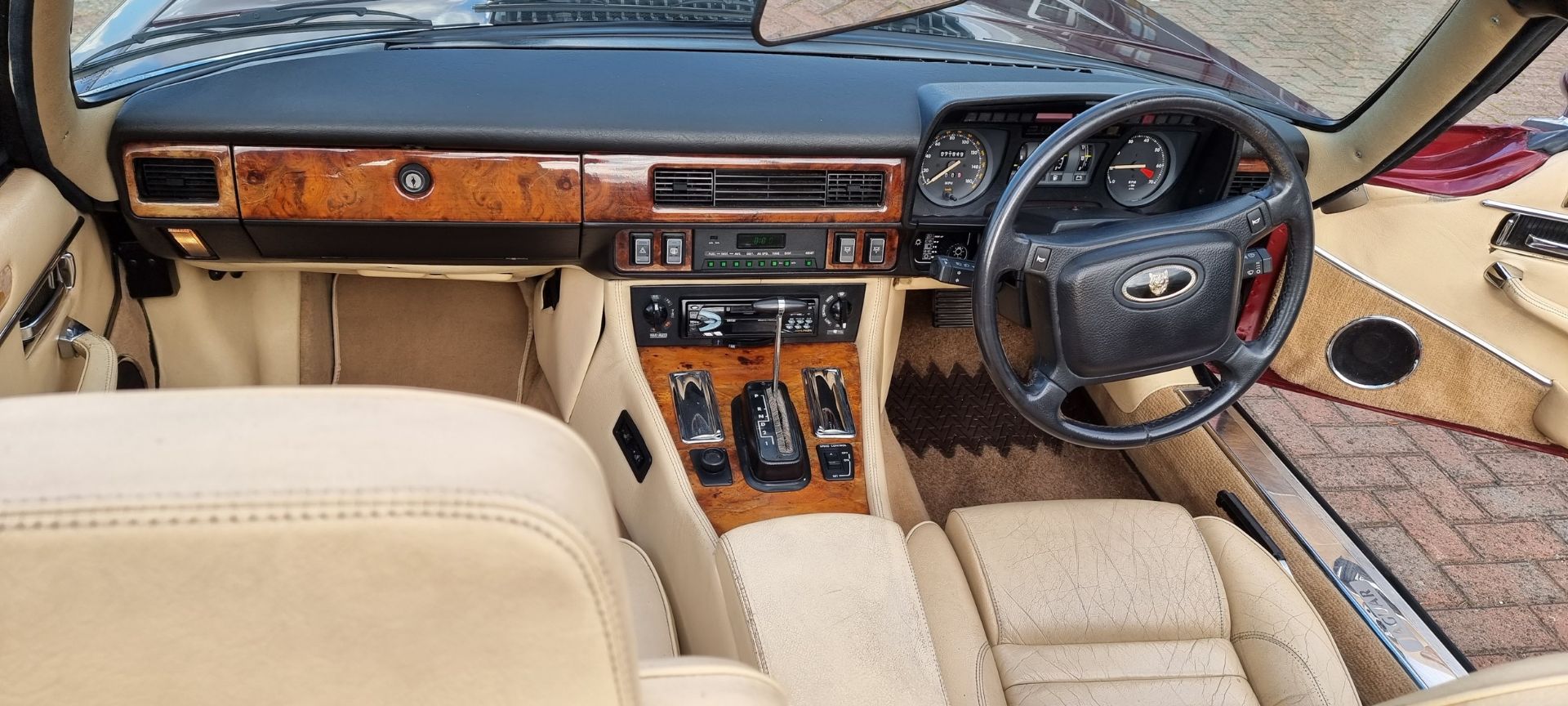 1990 Jaguar XJ-S Convertible, V12, 5343cc. Registration number G43 LHD. VIN number - Image 13 of 31