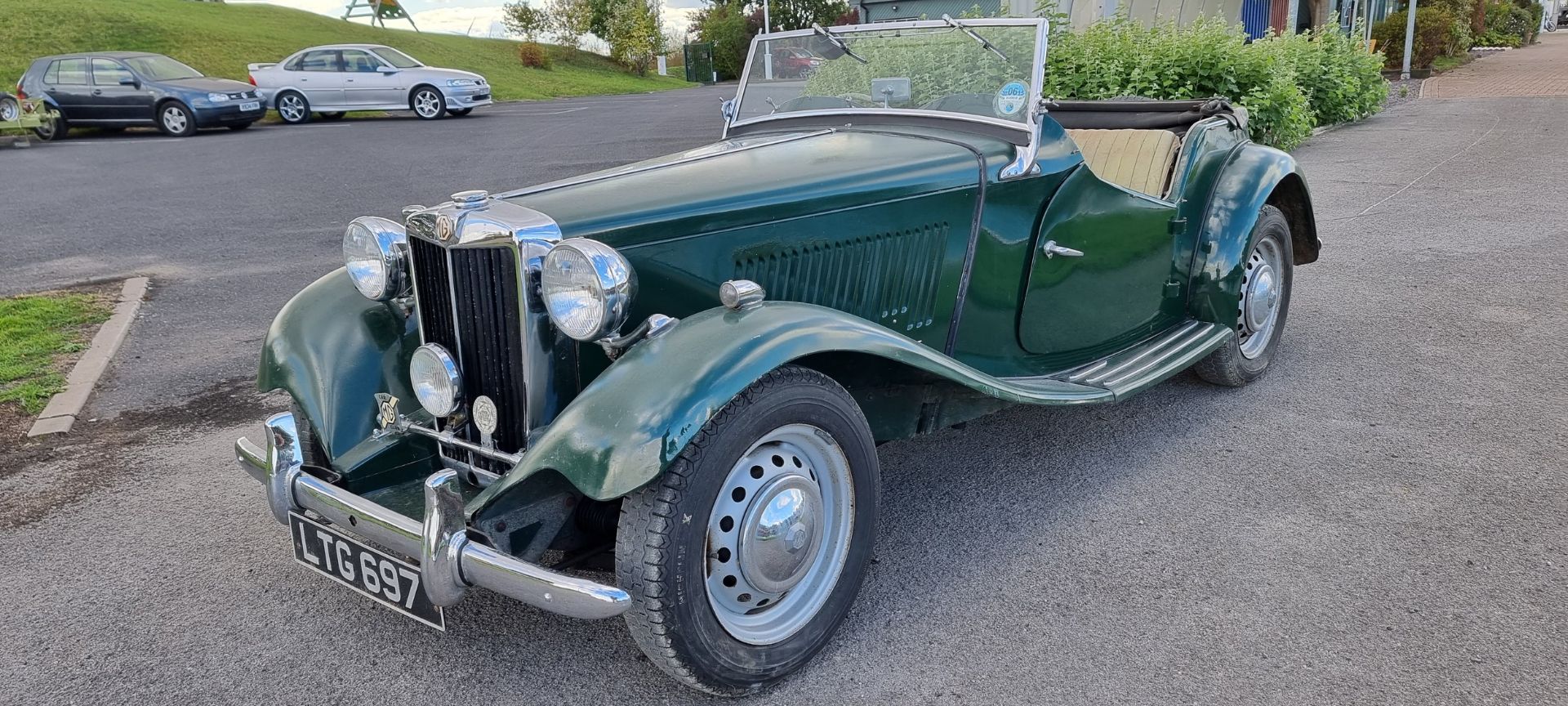 1952 MG TD, 1250cc. Registration number LTG 697. Chassis number TD 126630. Body Type 22381 Body - Image 2 of 20