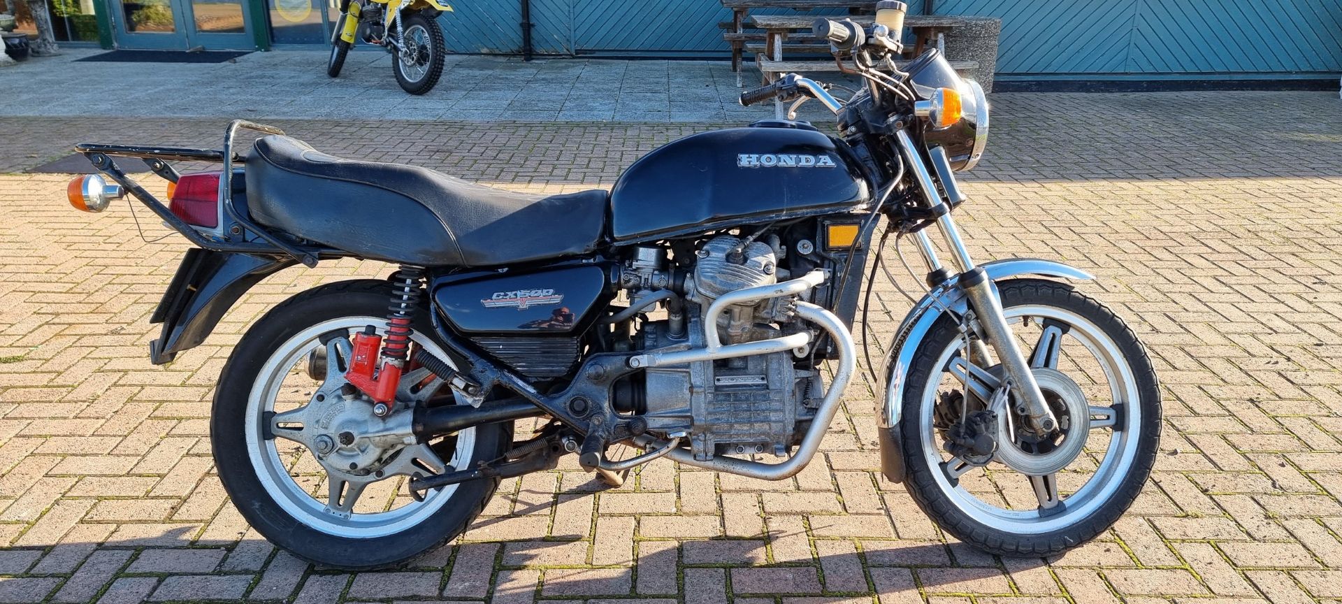 1979 Honda CX500, 496cc. Registration number CMK 729V. Frame number CX500 2037237. Engine number