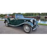 1952 MG TD, 1250cc. Registration number LTG 697. Chassis number TD 126630. Body Type 22381 Body