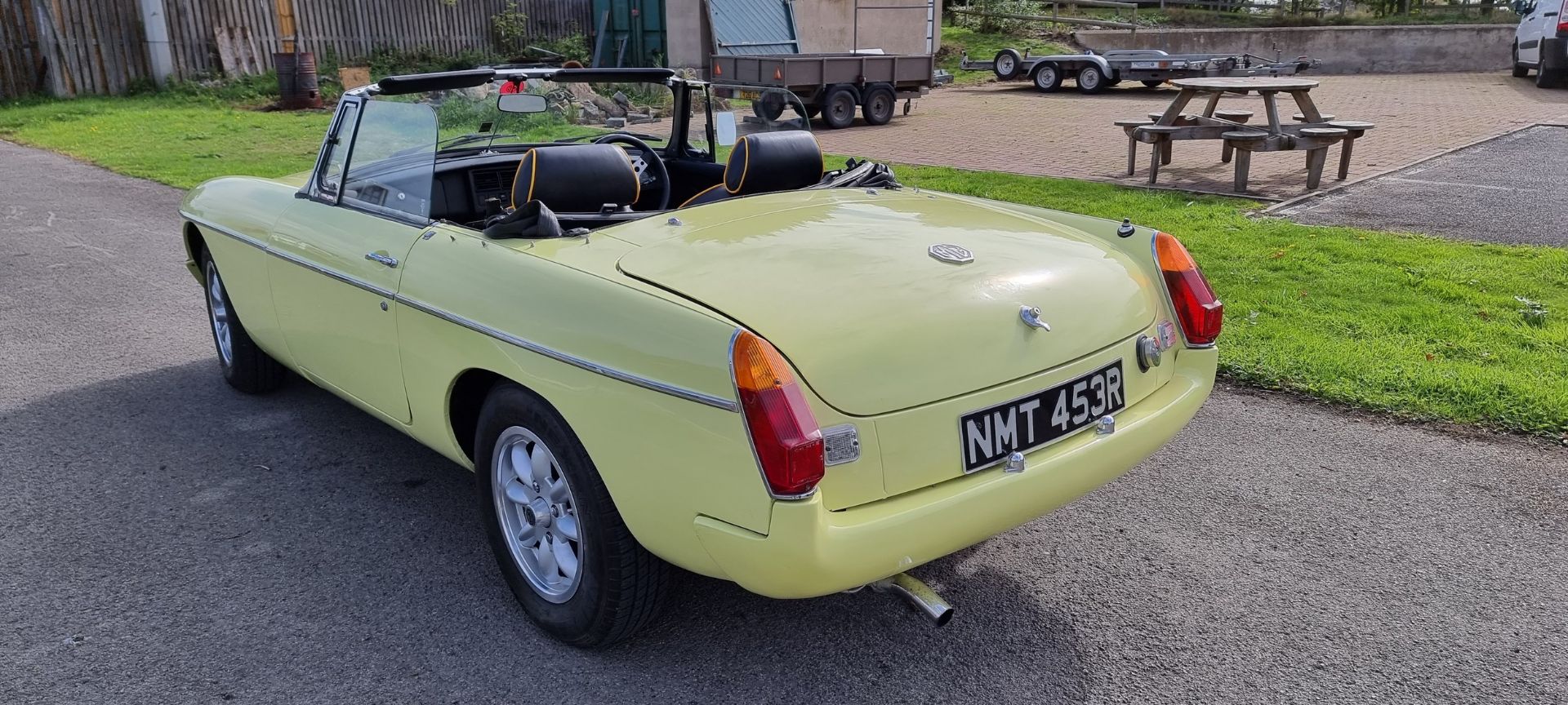 1975 MGB Roadster, 1798cc. Registration number NMT 453R. Chassis number GHN5-42103G. Engine number - Image 6 of 20