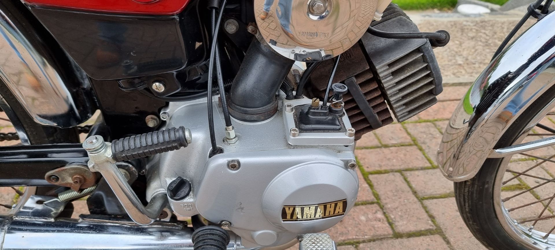 1990 Yamaha YB100, 97cc. Registration number H349 BFT. Frame number 2U0-328448. - Image 6 of 13