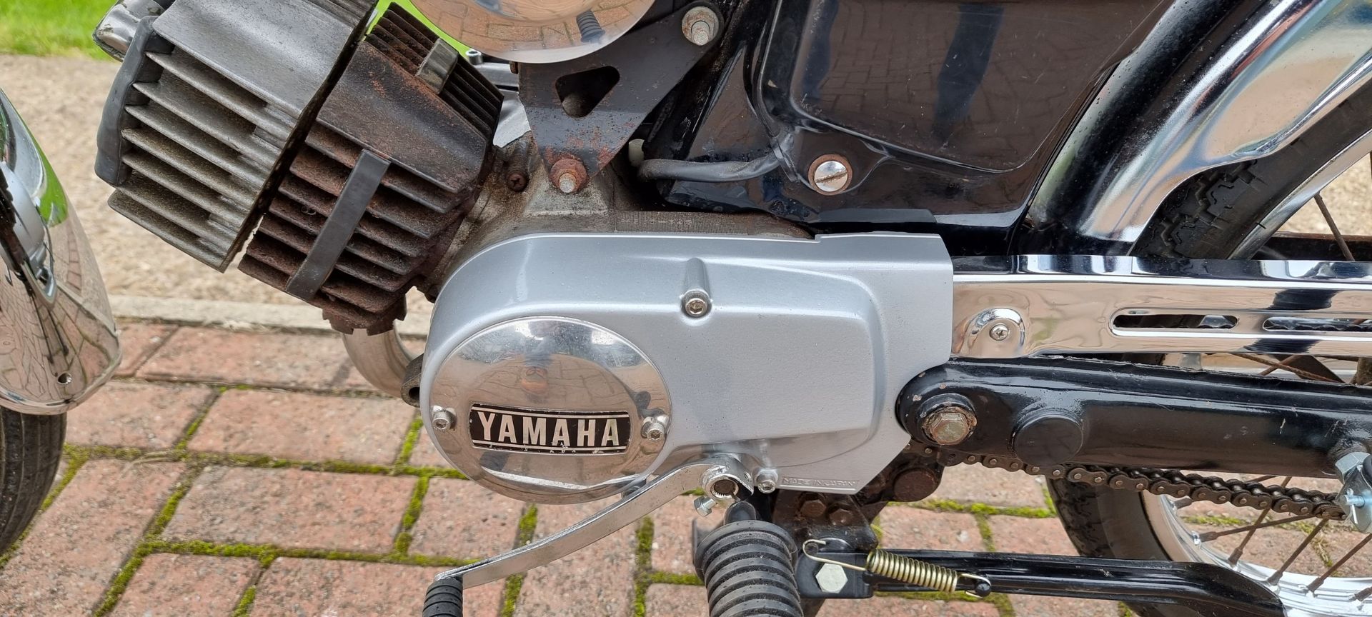 1990 Yamaha YB100, 97cc. Registration number H349 BFT. Frame number 2U0-328448. - Image 9 of 13