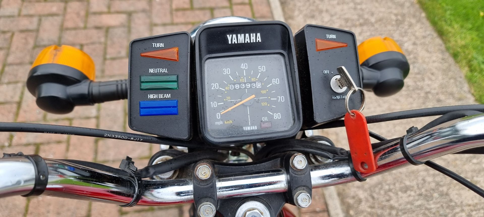 1990 Yamaha YB100, 97cc. Registration number H349 BFT. Frame number 2U0-328448. - Image 11 of 13