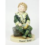 A Royal Doulton figurine, advertising Pears Soap, entitled 'Pears Bubbles' Ltd edition 9/750. 17cm