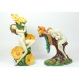 Carltonware figurines, entitled 'Bird Of Paradise' Ltd edition 31/600, 19cm tall, together with an