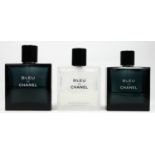 Bleu de Chanel, eau de toilette, 150ml, used, 100ml used and baume apres rasage, used (3).