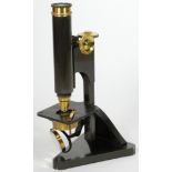 A R & J.Beck, London, microscope, serial number 29645, with 8x optic, metal construction with