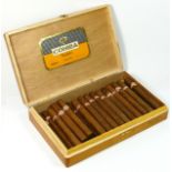 Monte Cristo Habana cigars, 28, in wooden Cohiba Piramides presentation box