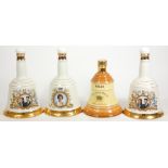 Three Bell's collectors decanters, of Royal interest, with contents, to include The Wedding Of