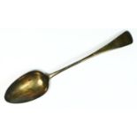 A George IV silver Old English pattern basting spoon, London 1828, 29.5cm, 92gm