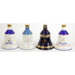 Four Bell's collectors decanters, of Royal interest, with contents, to include The Prince Of Wales