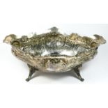 A French silver oval fruit basket, by Emile Delaire, Paris, c.1890, apparently makers mark only,