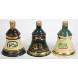 Three Bells collectable decanters, of Festive interest, with contents, to include Christmas 1990 (