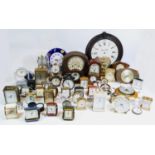 A collection of mid 20th century and later mantel clocks, having mechanical & quartz movements. (4)
