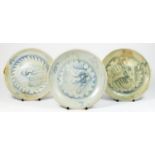 Chinese Tek Sing Shipwreck cargo wares, three shallow dishes, 17.5cm, all bearing Nagel Auction